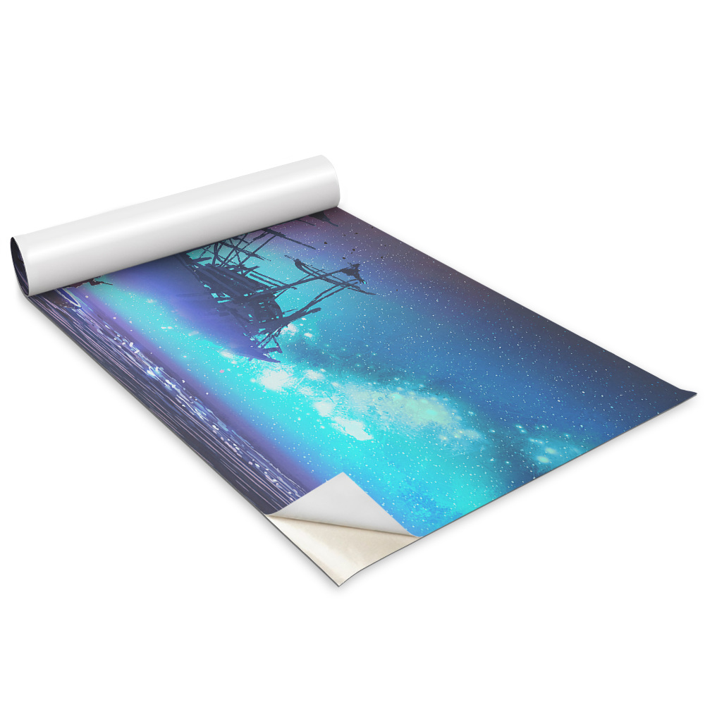 Bútor matrica Gyermek egy csónakban egy hajóval szemben