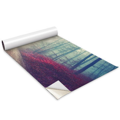 Dekoratív bútor matrica Erdei út Őszi köd