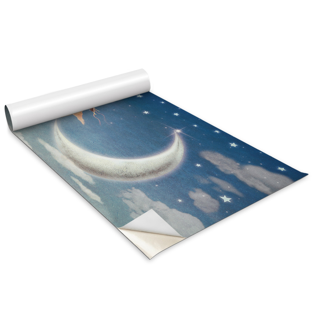 Dekoratív bútor matrica Nő a Holdon