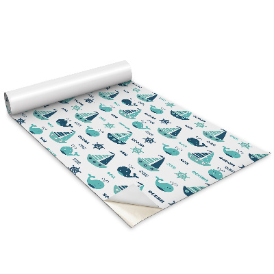 Bútor matrica Gyermekek mintája Hajók Bálnák