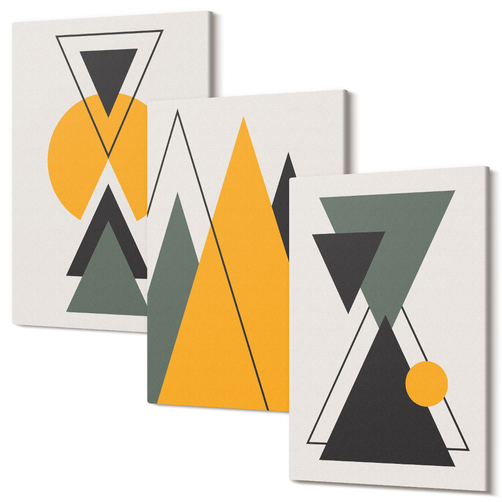 Kép szett triptichon Absztrakt geometriai formák