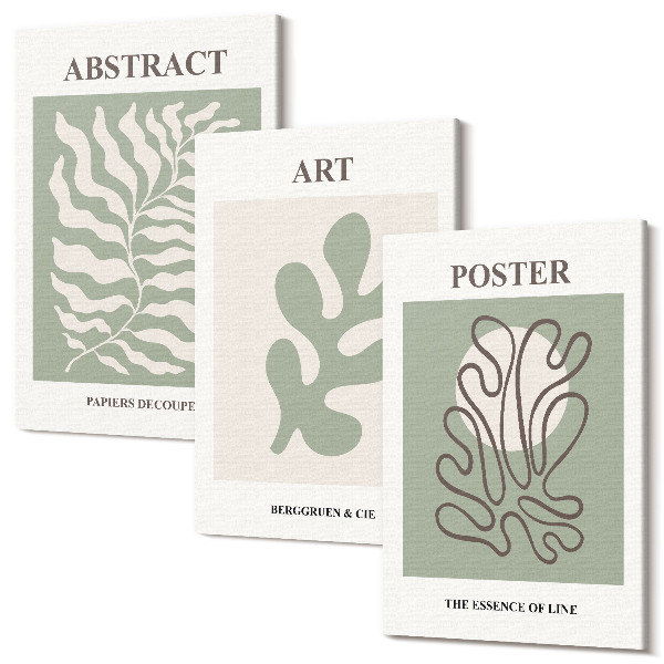 Kép szett triptichon Henri Matisse virágmintás plakátok