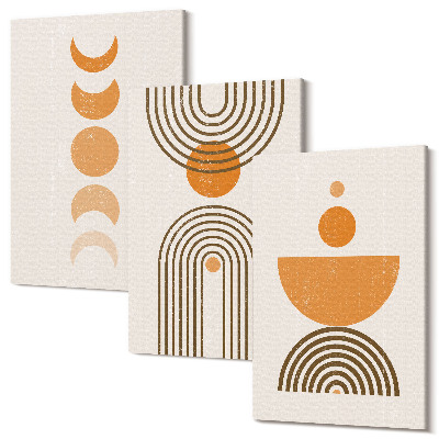 Kép szett triptichon Boho minimalista dekoratív design
