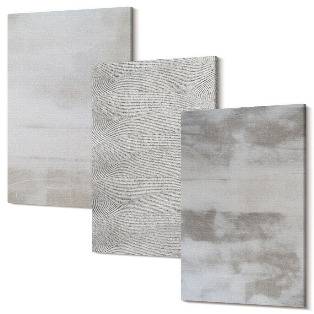 Kép szett triptichon Modern textúra struktúrák minimalista stílusban