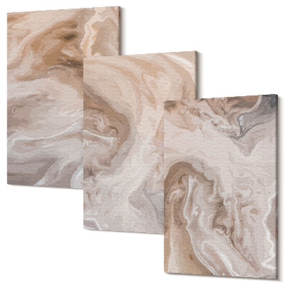 Falikép szett triptichon Márvány absztrakt minták kő textúrák