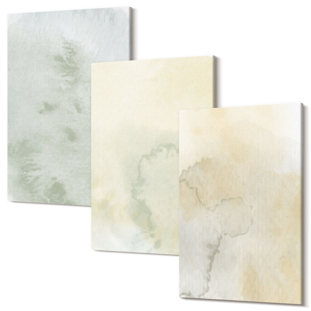 Háromrészes vászonkép szett Pasztell akvarellek vászon festék textúrák