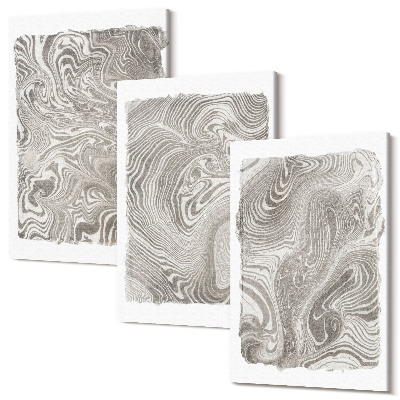 Háromrészes vászonkép szett Modern formák absztrakt festészet