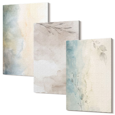 Falikép szett triptichon Finom kartonok akvarell festékekből