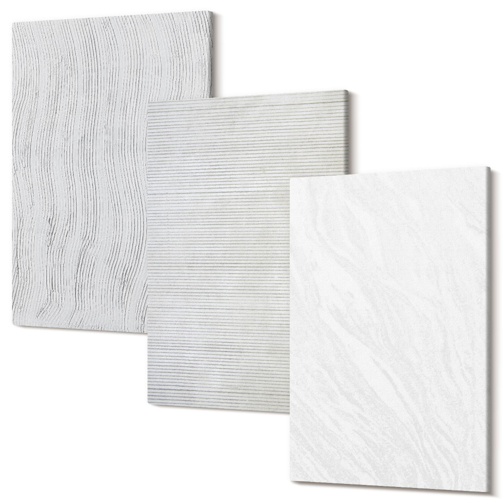 Falikép szett triptichon A fényes húr mintákat strukturál a homokban