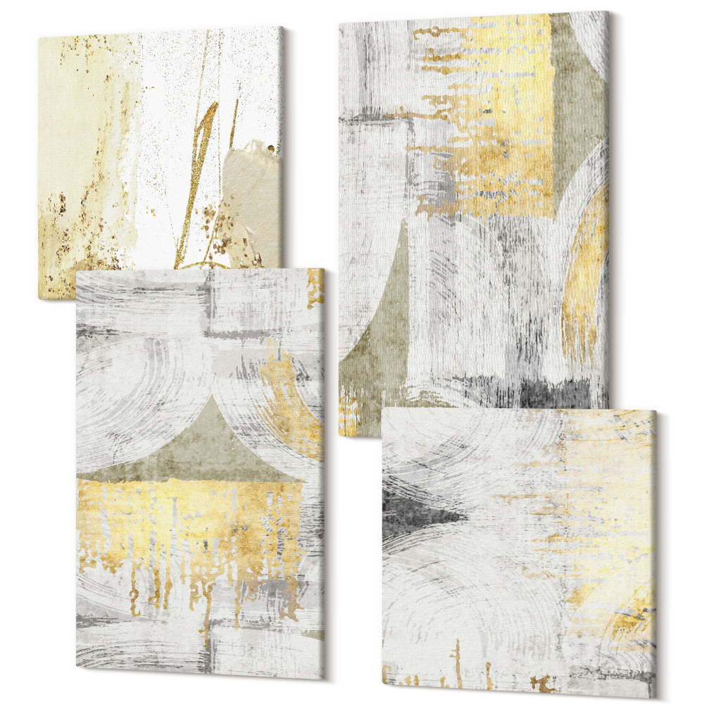 Négy részes vászonkép szett Absztrakt minimalista divatos festési minták