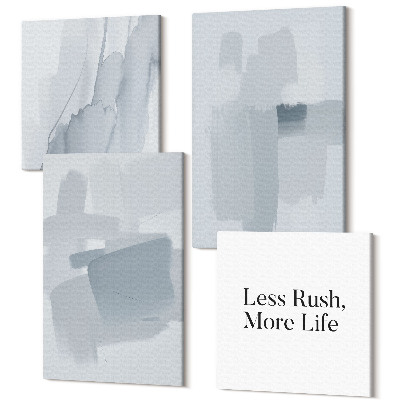 Négy részes vászonkép Absztrakt kompozíciók akvarell stílusban