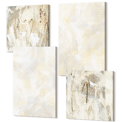 Négy részes vászonkép Világos textúra ecsetvonásokkal design