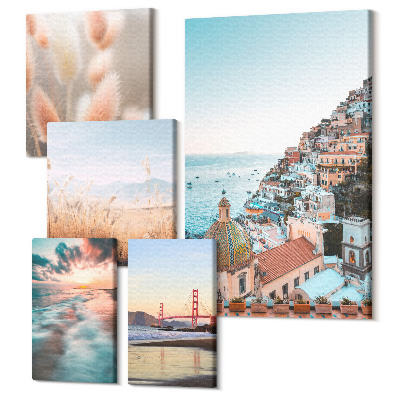 Öt részes vászonkép Tengerparti tájak és természeti szépségek