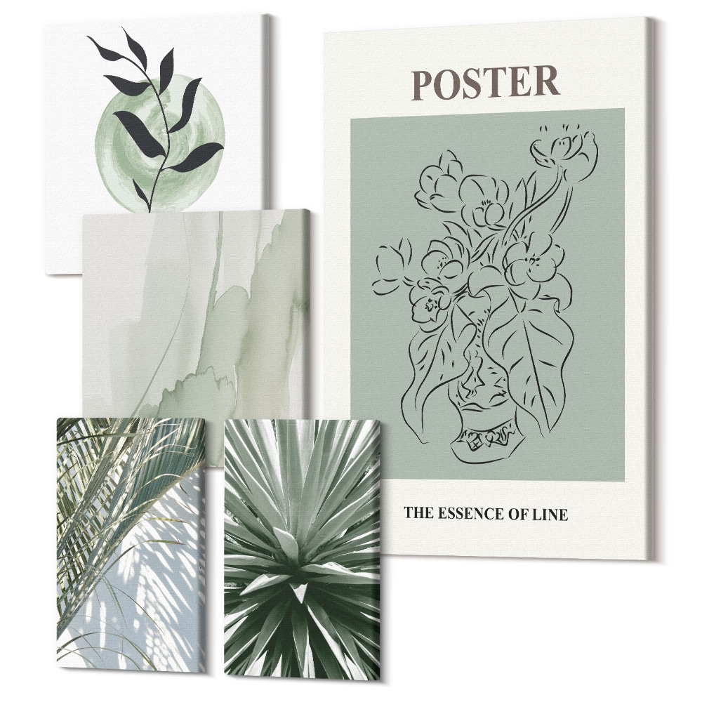 Öt részes vászonkép szett Ültessen inspirációt a természet finom árnyalataiba