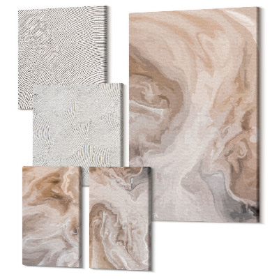 Öt részes vászonkép Márvány absztrakt minták kő textúrák