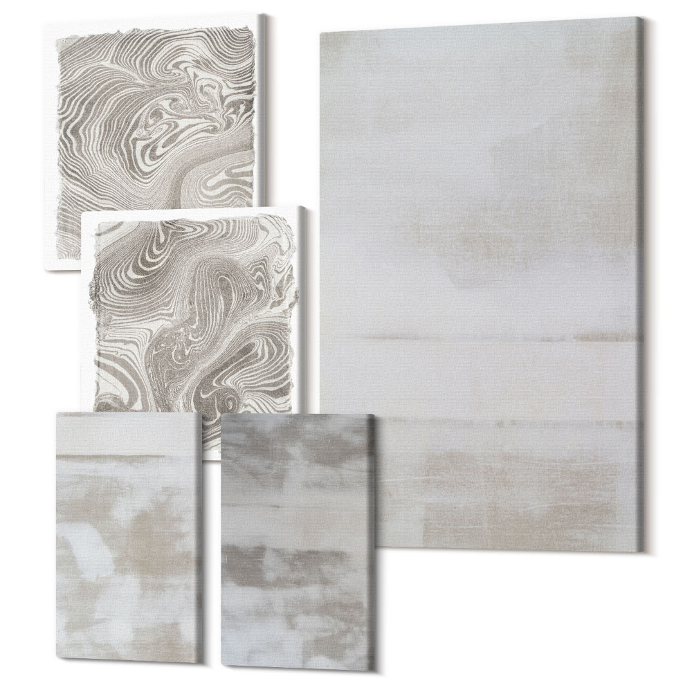 Vászonkép ötrészes Kopott textúrák modern ipari stílusban