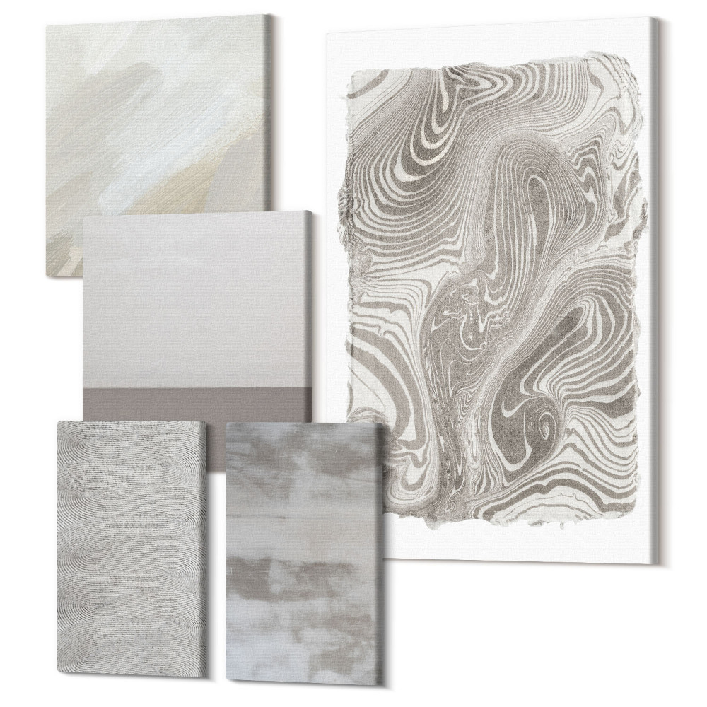 Vászonkép ötrészes Ipari szerkezetek absztrakt tervezés