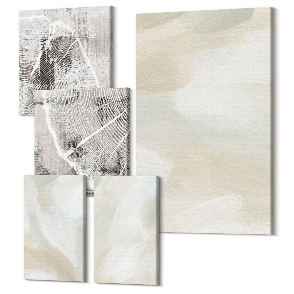 Öt részes vászonkép szett Festék textúra nyomai festék minimalizmus