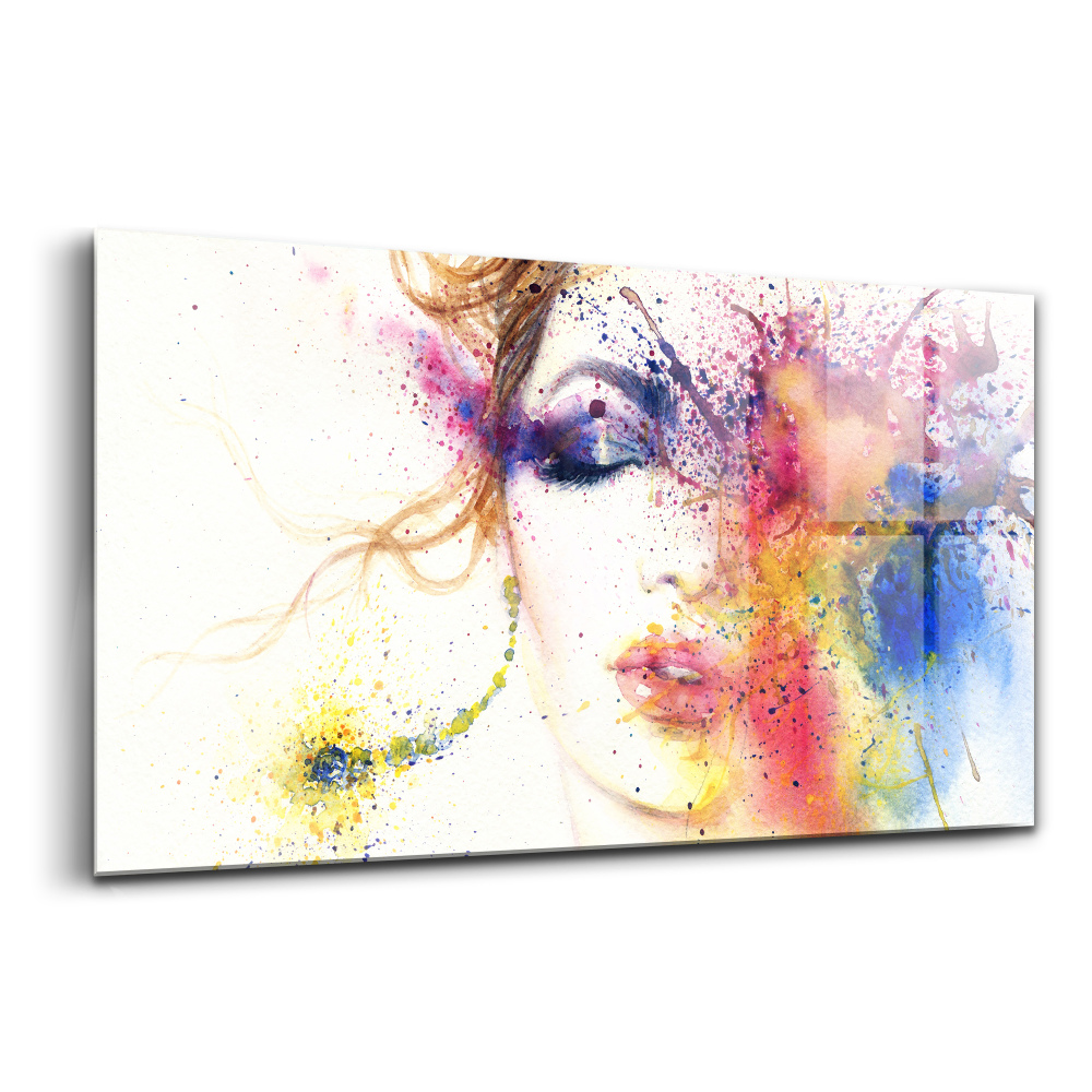 Üvegkép falra Egy titokzatos nő portréja