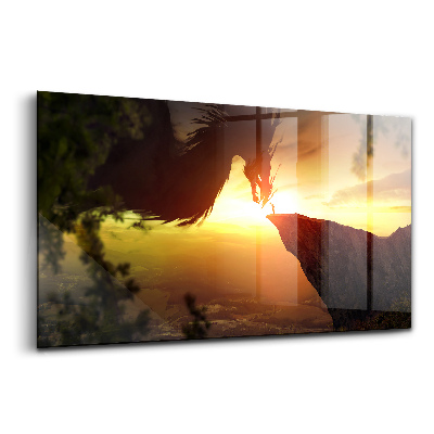 Üvegkép falra Fantasztikus világ képzelet sárkány