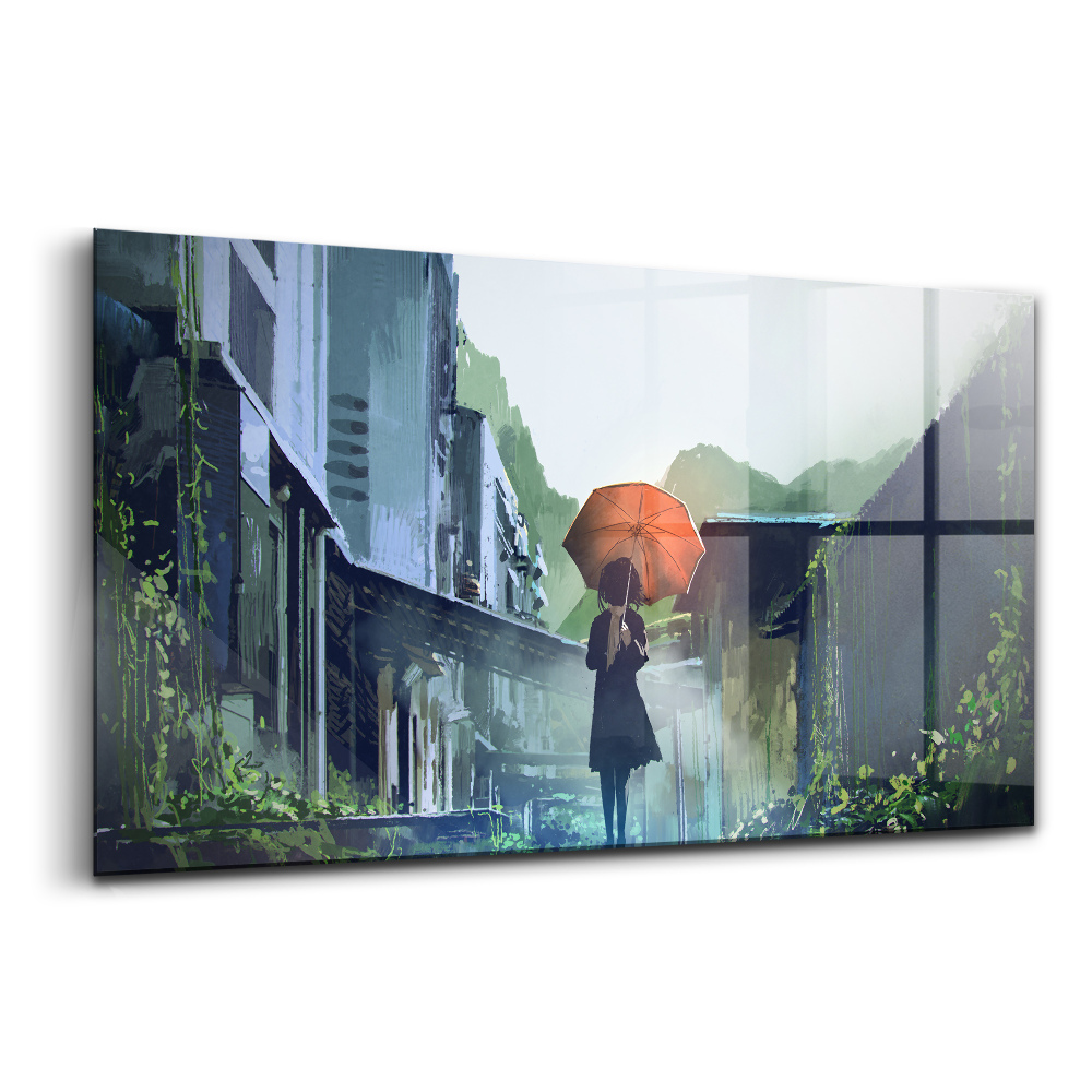 Üvegkép Sétáló angol időjárás