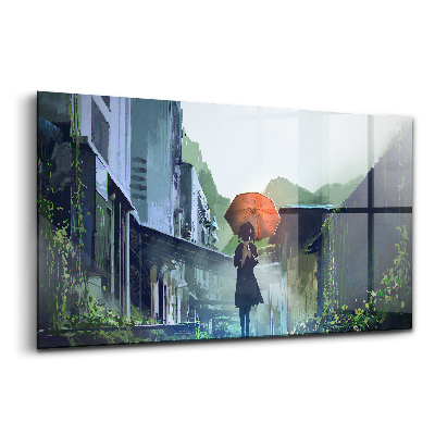 Üvegkép Sétáló angol időjárás