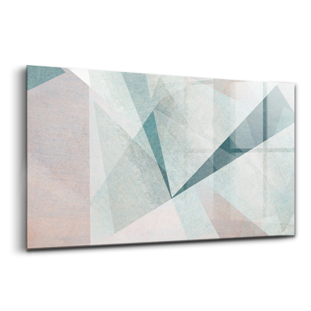 Üvegkép Háromszögek absztrakt textúra