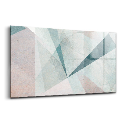 Üvegkép Háromszögek absztrakt textúra