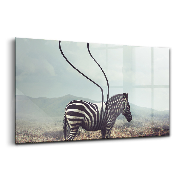 Egyedi üvegkép Tájékozatlan zebra
