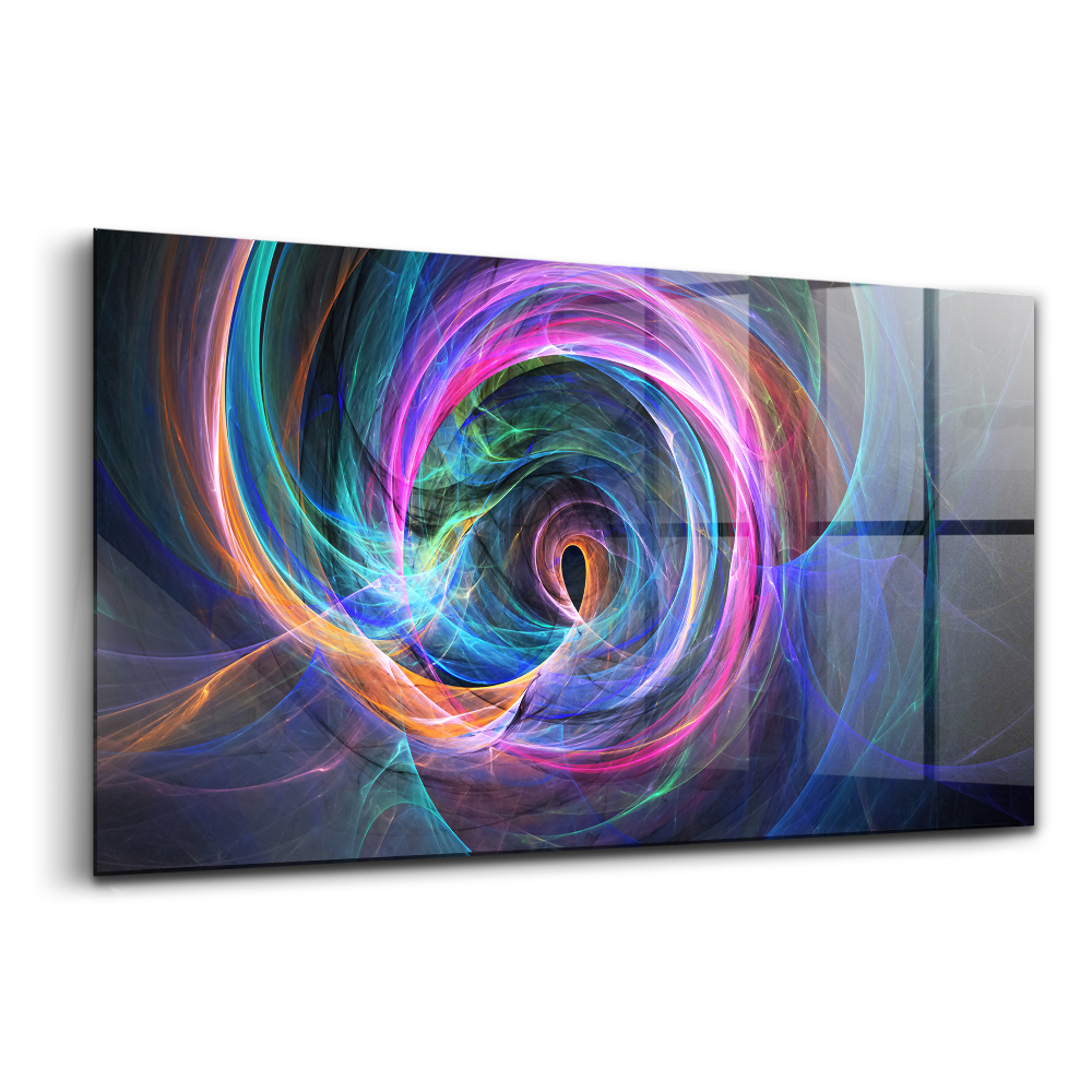 Egyedi üvegkép Színes fraktál végtelen