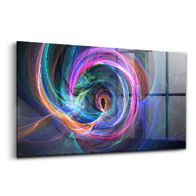 Egyedi üvegkép Színes fraktál végtelen