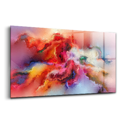 Egyedi üvegkép Kiömlött festék