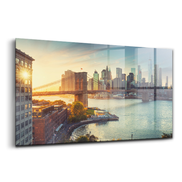 Üvegkép New York Brooklyn híd