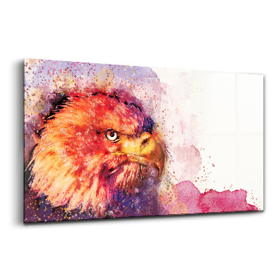 Üvegkép Akvarell háttér egy sas