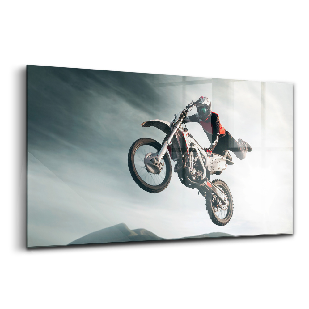 Egyedi üvegkép Motorkerékpár adrenalin stílusban