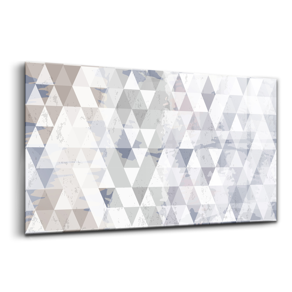 Üvegkép Geometrikus minta háromszögekkel