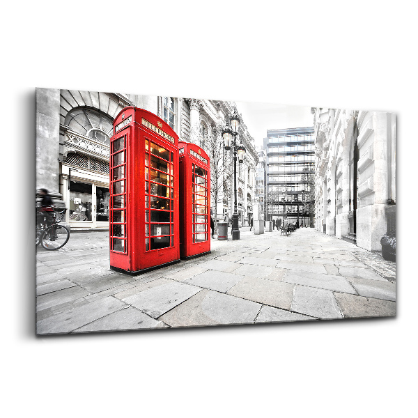 Üvegkép Piros telefonfülkék London