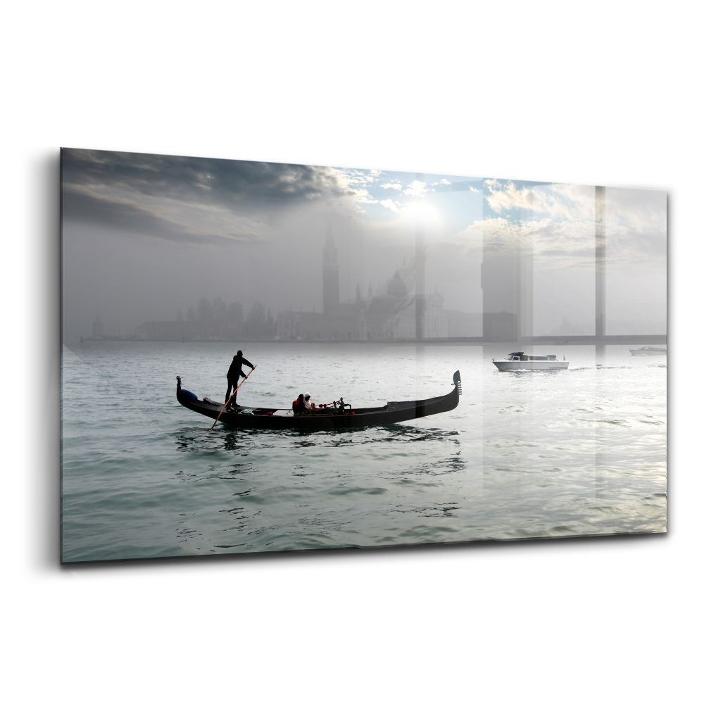 Egyedi üvegkép Velencei gondola