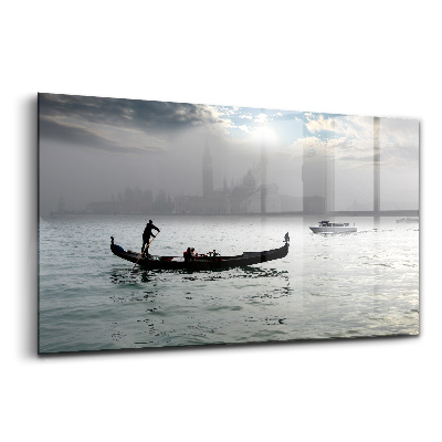 Egyedi üvegkép Velencei gondola