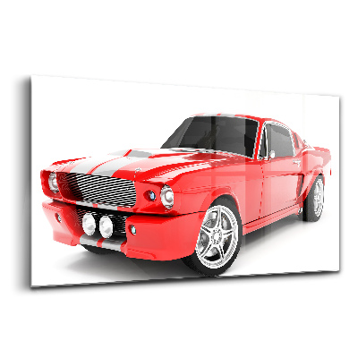 Üvegkép falra Piros sportautó
