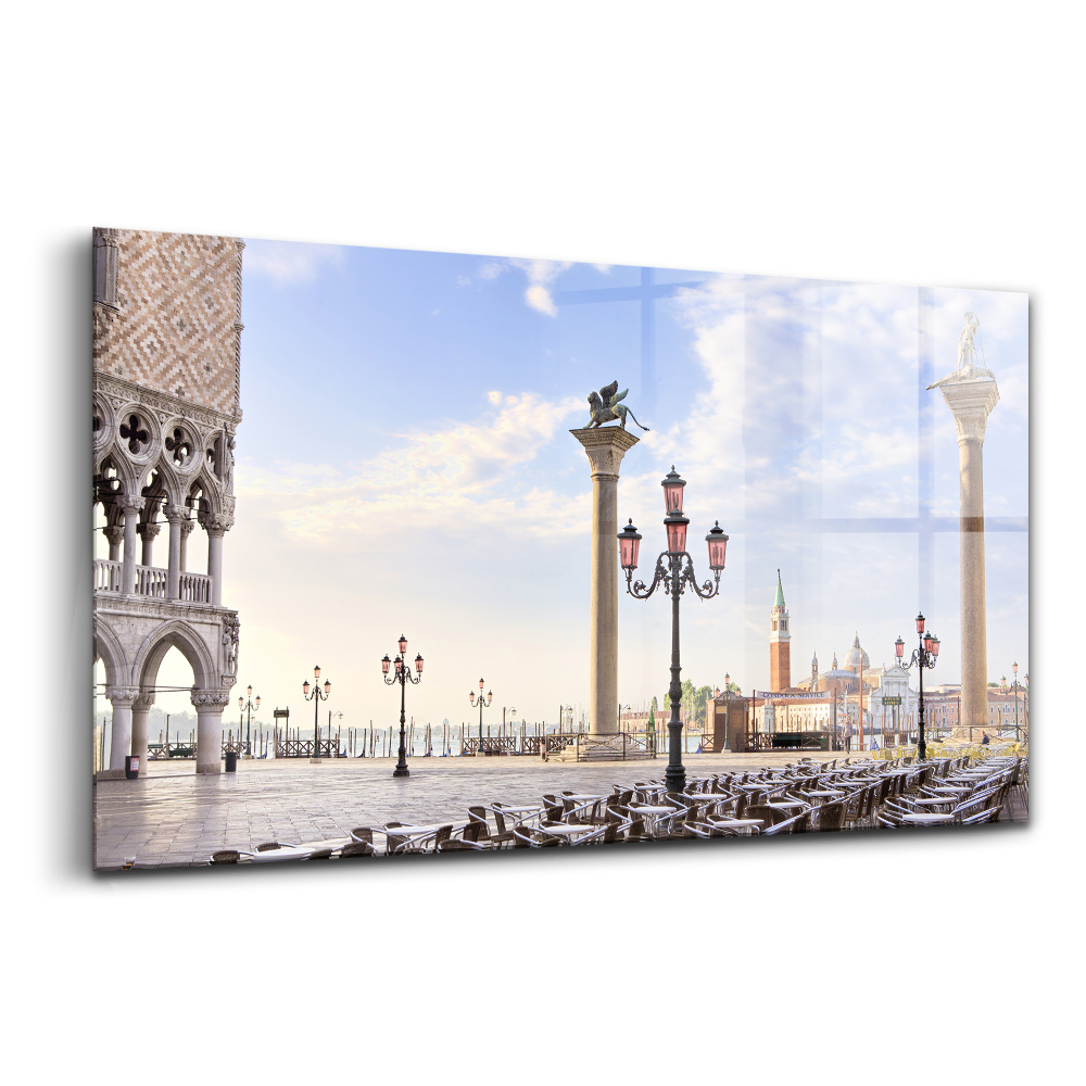 Üvegkép Hagyományos piac Velencében