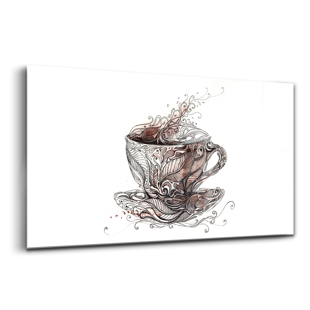 Üvegkép falra Egy csésze kávé