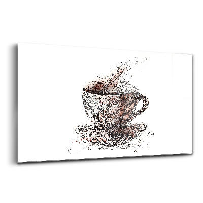 Üvegkép falra Egy csésze kávé