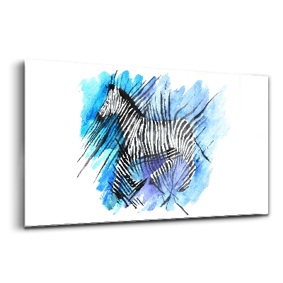 Üvegkép Festett zebra aszimmetria