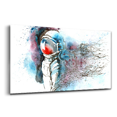 Egyedi üvegkép Absztrakt űrhajós