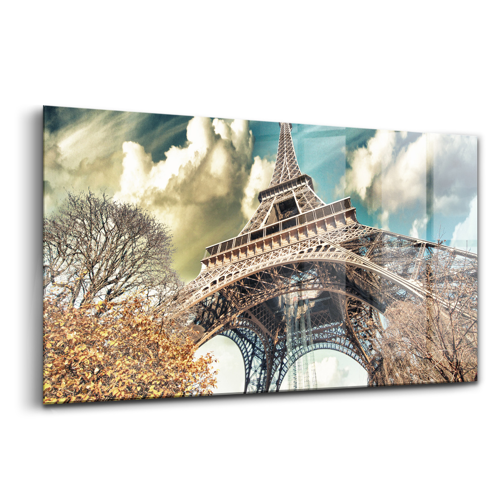 Egyedi üvegkép Lenyűgöző kilátás az Eiffel-toronyra