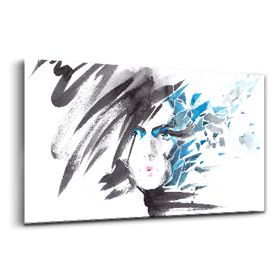 Üvegkép Absztrakt női arc