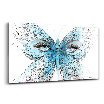 Egyedi üvegkép Pillangó alakú arc