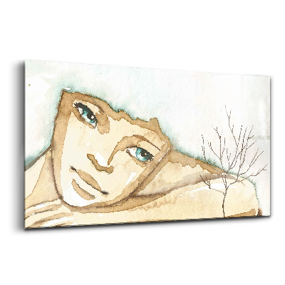 Üvegkép Női portré