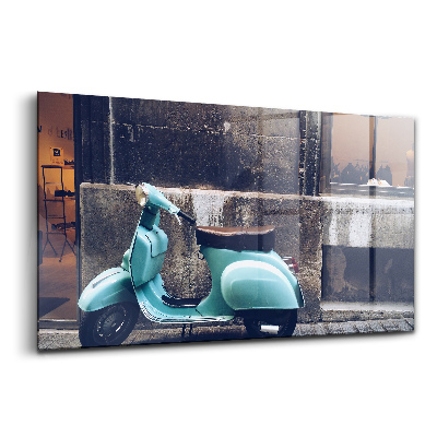 Egyedi üvegkép Robogó Palma de Mallorcán